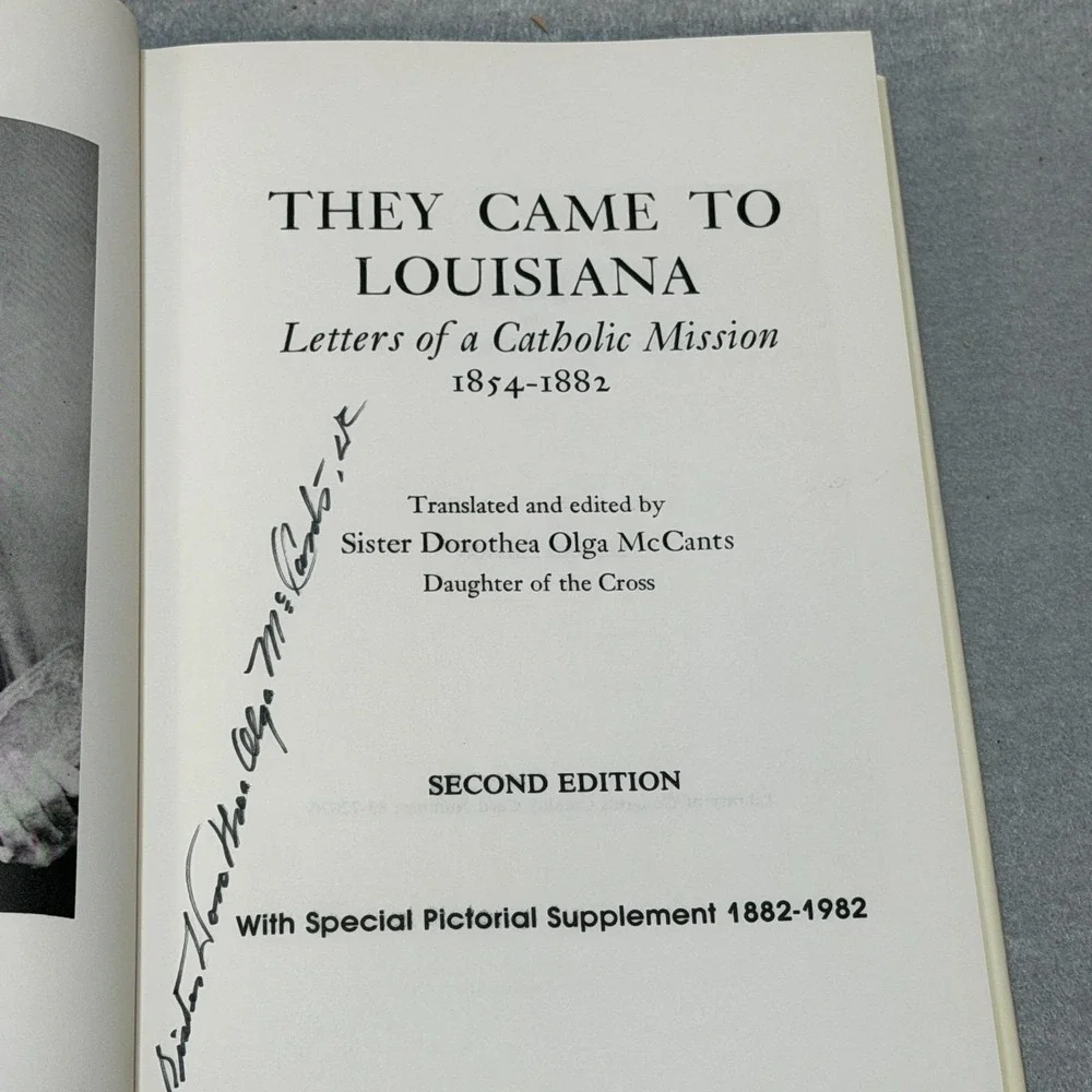 Vintage 1983 They Came to Louisiana  Letters of a Catholic Mission Signed HCDJ